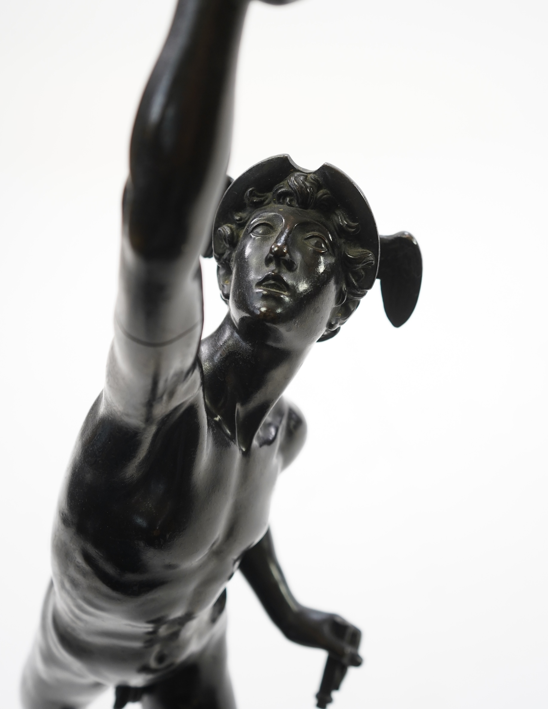 After Giambologna (1529-1608. A patinated bronze of ‘Mercury’, 19th century